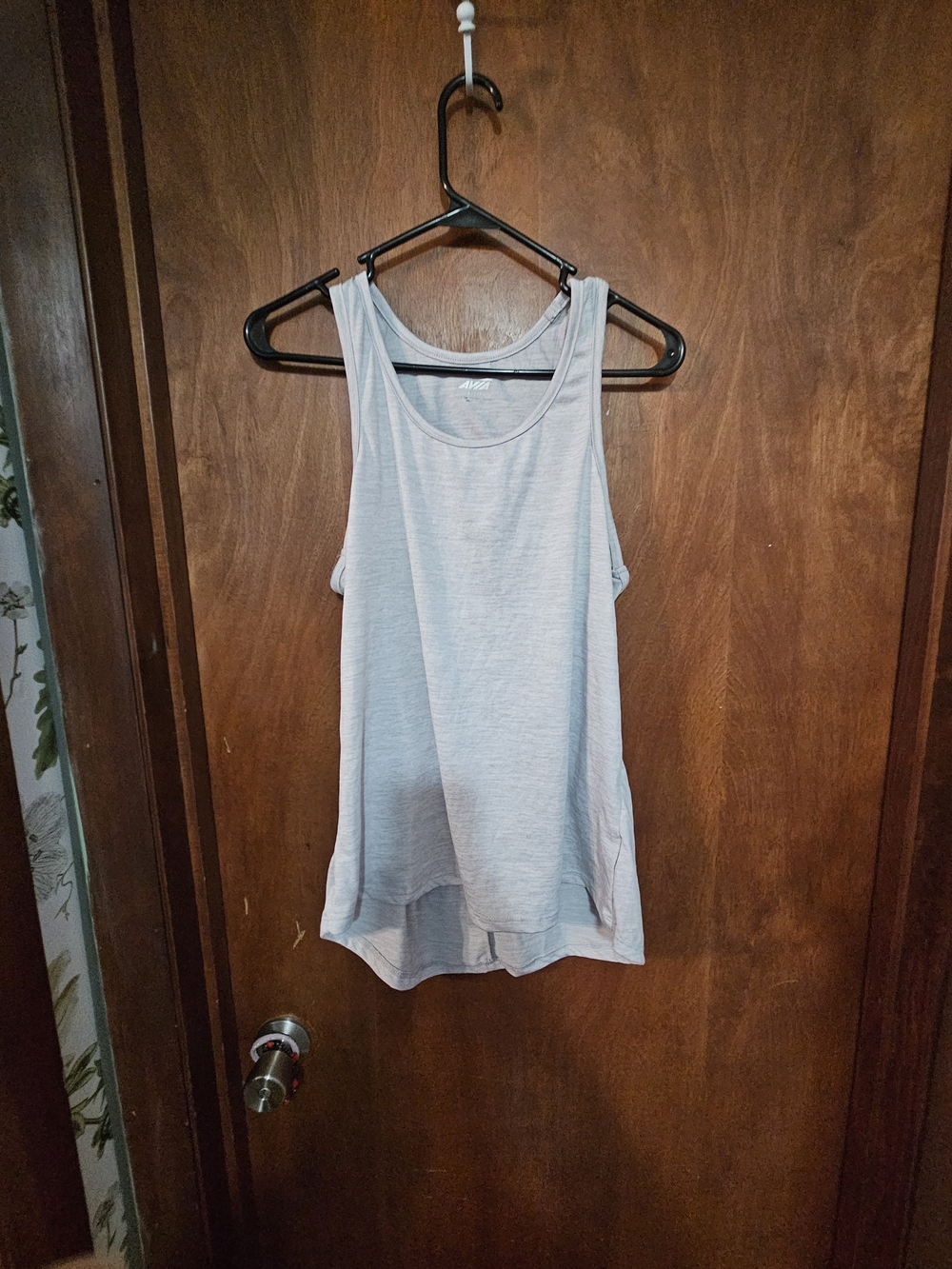 Avia Light Gray Scoop Neck Athletic Tank